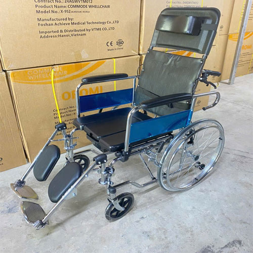 Xe Lăn Ngả Nằm Có Bô Vệ Sinh OROMI XL-952